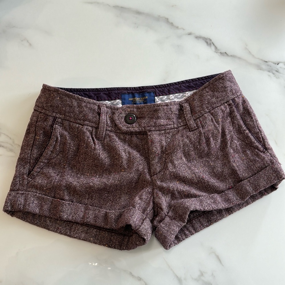 Gently used American Eagle wool shorts, size 4